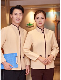 保潔服一?？?米黃